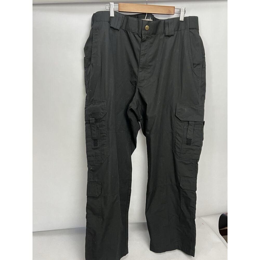 5.11 Tactical Pants Mens 40x30 Black Cargo Ripstop Utility Double Knee Outdoor